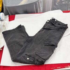 VIP Black Denim cargo Jeans